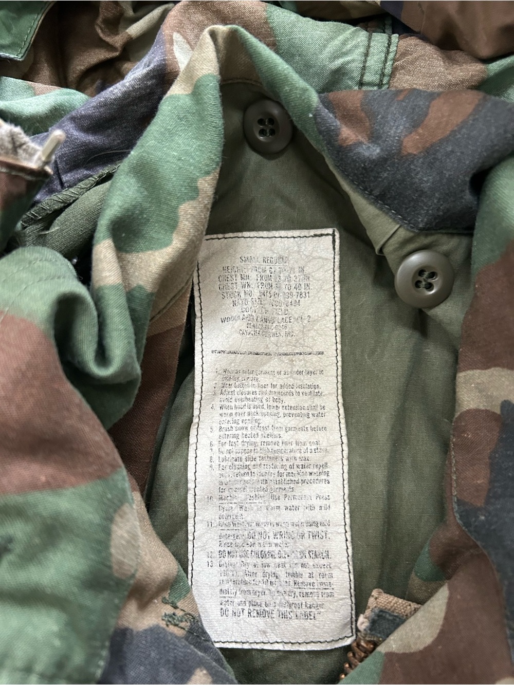 Classic Military Woodland Camo Field Jacket - Green/Brown